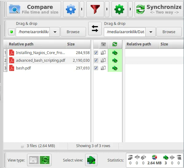 Compare and Synchronize Two Folders