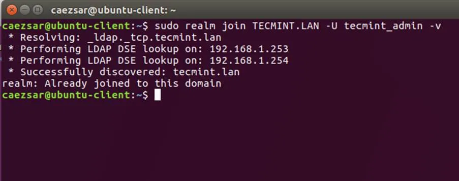 加入用户到 Realm Domain