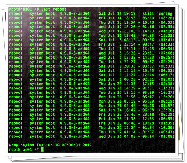 Fig.01: last command in action