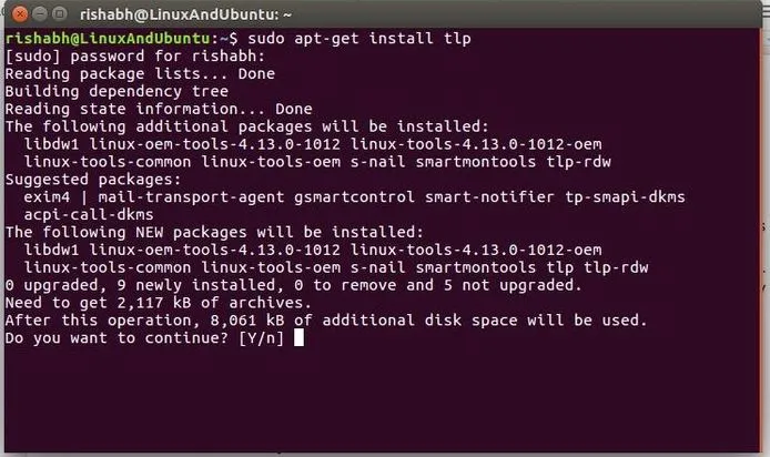 install tlp in linux