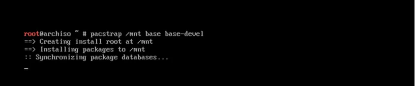 安装Arch Linux 基础系统