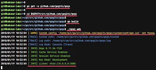 安装 Gogs Go Git 服务