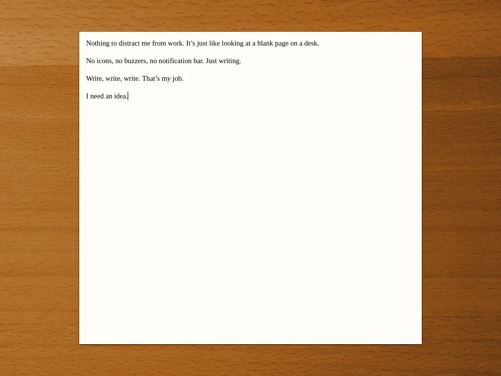 Screenshot of FocusWriter