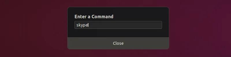 Alt+F2 to run commands in Ubuntu
