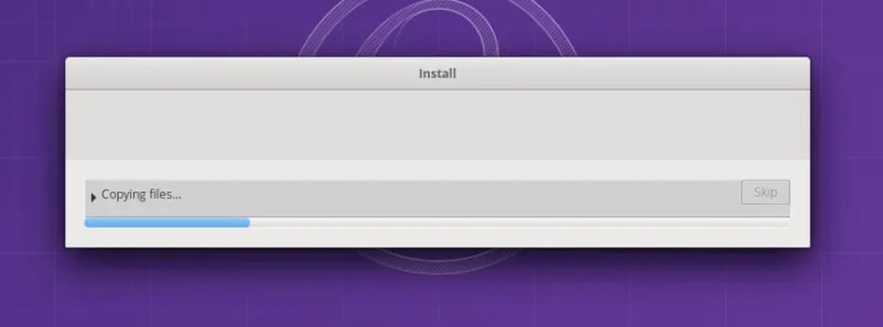 Wait for installation to finish
