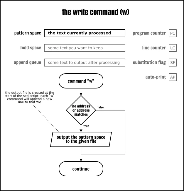 The Sed write command