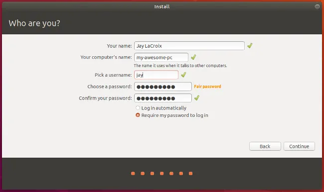 Account setup 账户设置