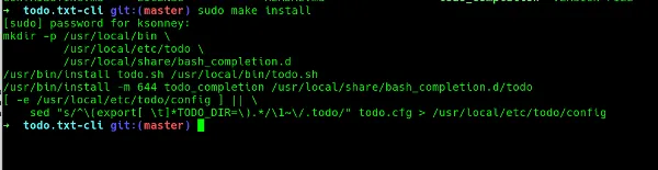 Installing todo.txt 安装 todo.txt