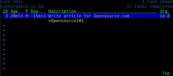 Taskwarrior in Vit Taskwarrior in Vit