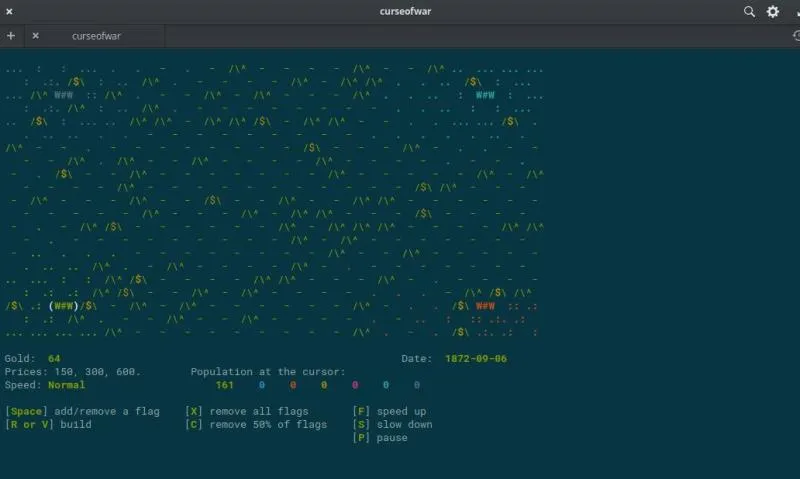 Curse of War ascii games