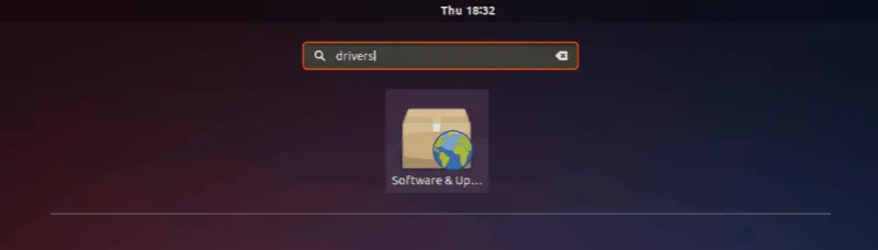 点击“软件与更新”（Software & Updates）