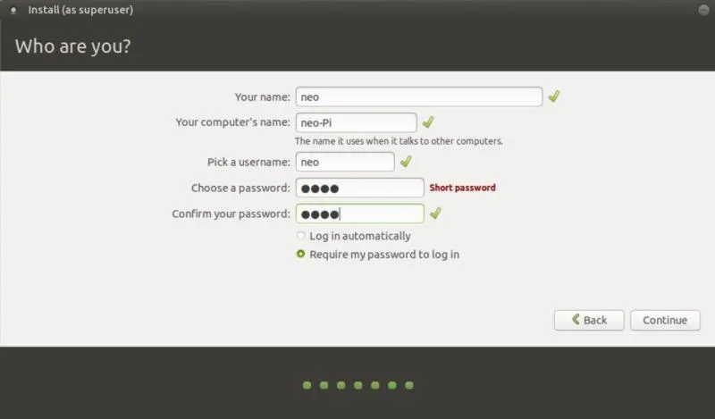 添加用户名和密码