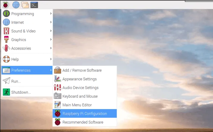 树莓派菜单,树莓派配置