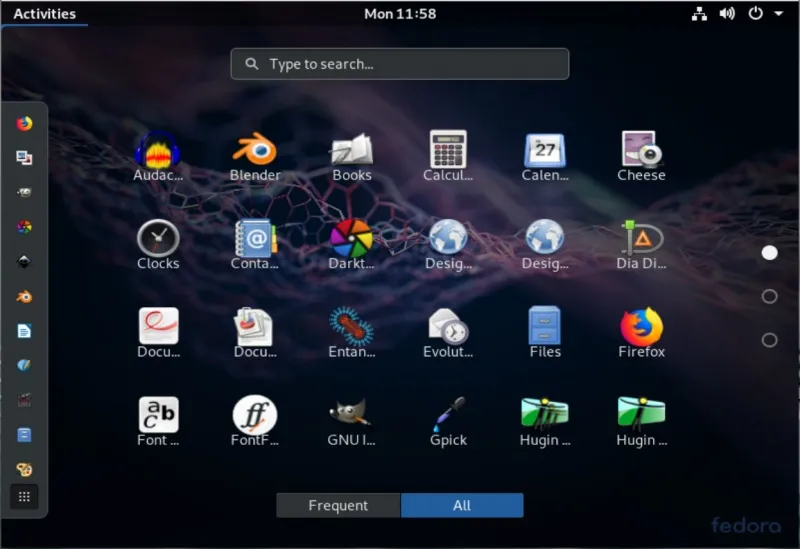 Fedora Design Suite Favorites