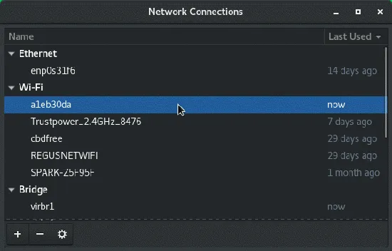 Network Manager Connection Editor Network Manager Connection Editor