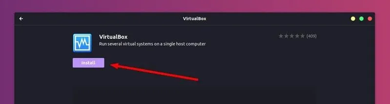VirtualBox in Ubuntu Software Center