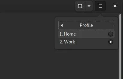 GNOME Terminal profile selection GNOME Terminal profile selection