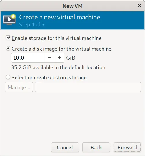 Step 4 Configure VM Storage