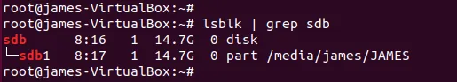 lsblk sdb ubuntu