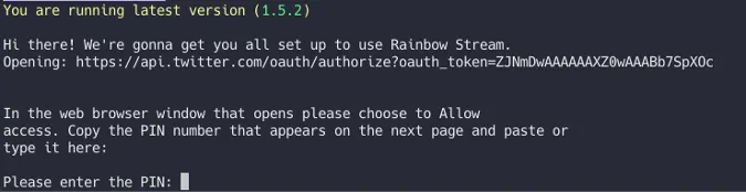 Rainbow Stream first run