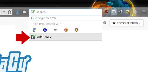 Adding YaCy to Firefox Adding YaCy to Firefox