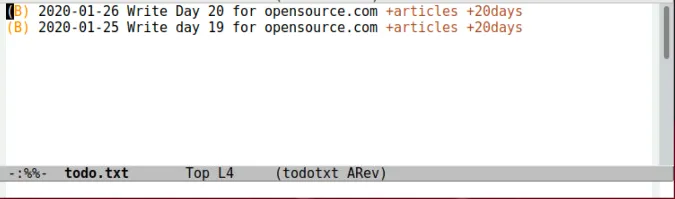 Emacs 中的 todo.txt