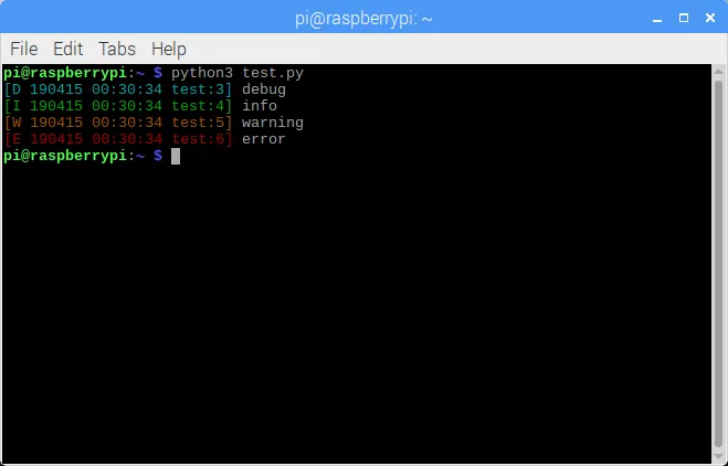 Python, Raspberry Pi: import logger