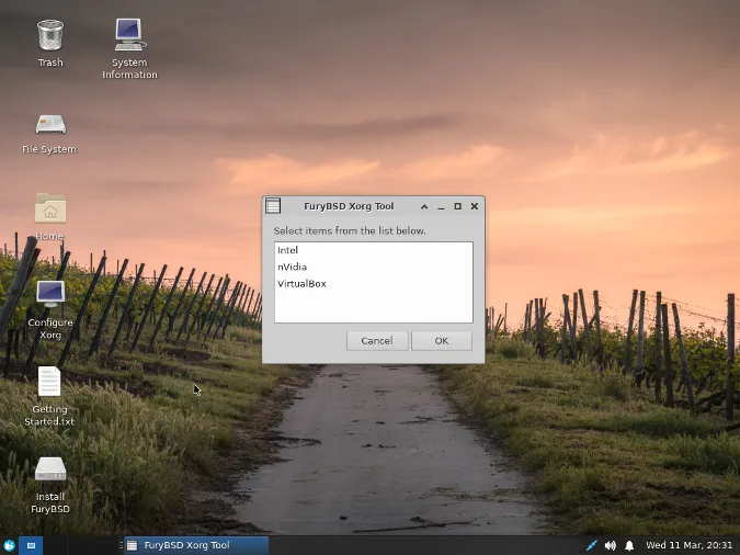 FuryBSD Xorg Tool FuryBSD Xorg Tool