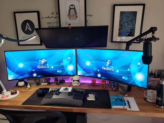 Fedora double monitor setup