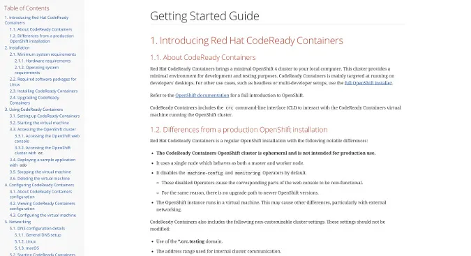 CodeReady Container