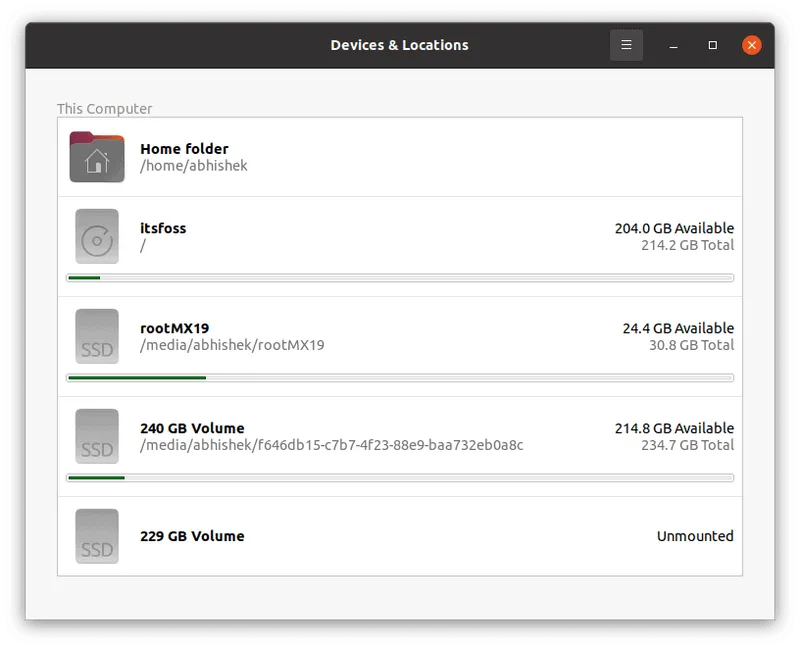 磁盘使用情况检查