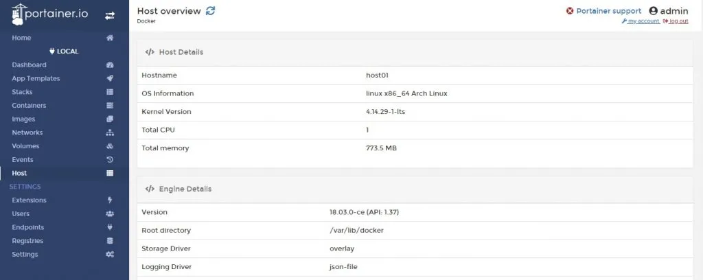 Host-names-Portainer