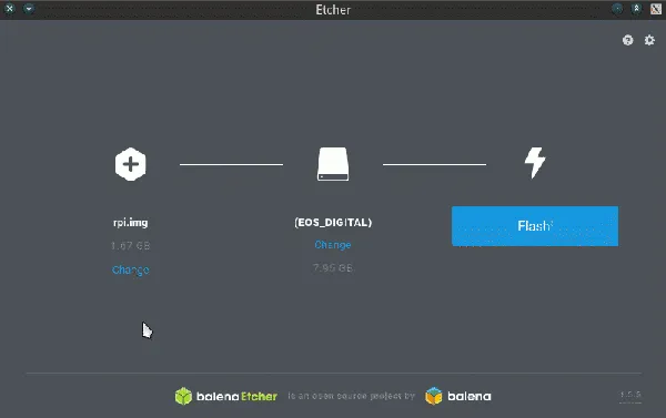 Etcher 用于烧录 U 盘