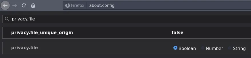 Firefox setting Firefox setting