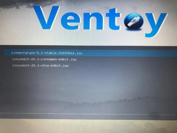 Linux distros in Ventoy Ventoy中的Linux发行版