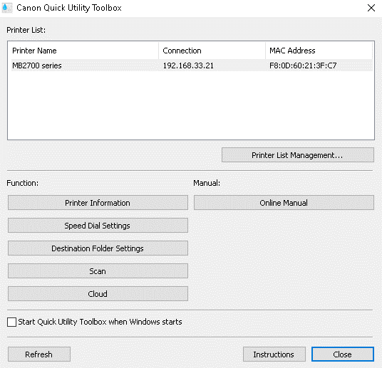 Canon Quick Utility Toolbox