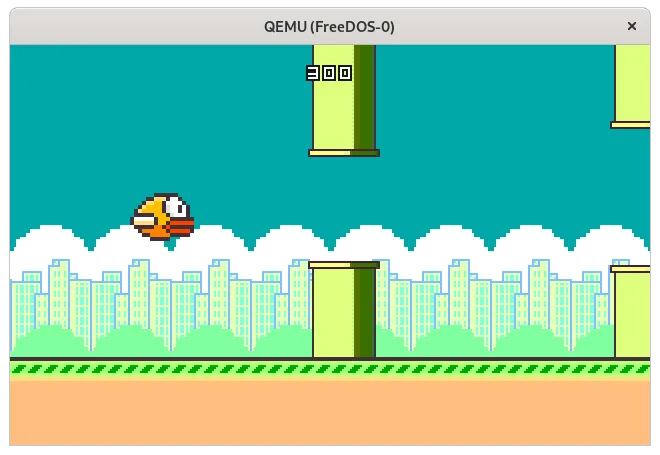 Playing the Floppy Bird game Playing the Floppy Bird game