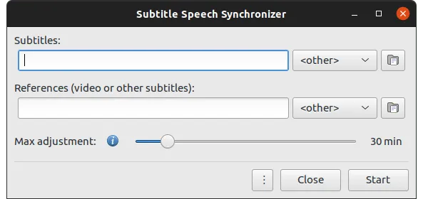 SubSync 用户界面