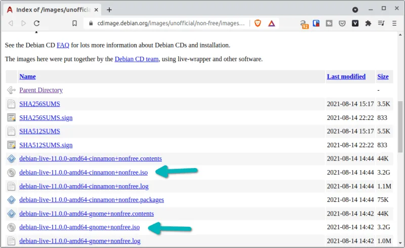 下载非自由版的临场 Debian ISO