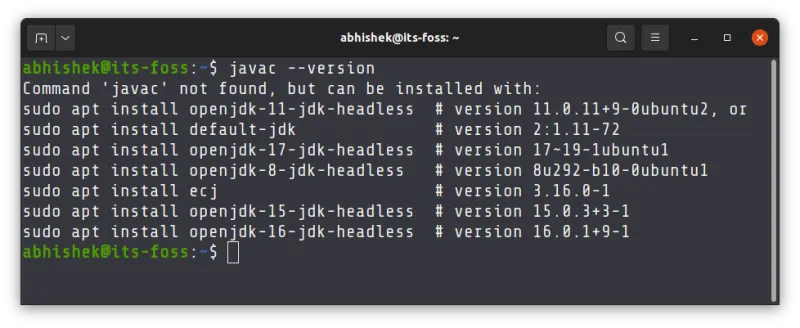 Check if Java compiler is already installed or not