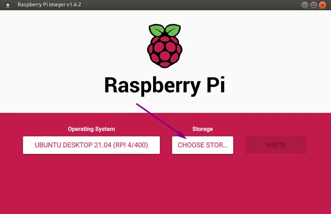 镜像工具:选择存储设备(SD 卡)