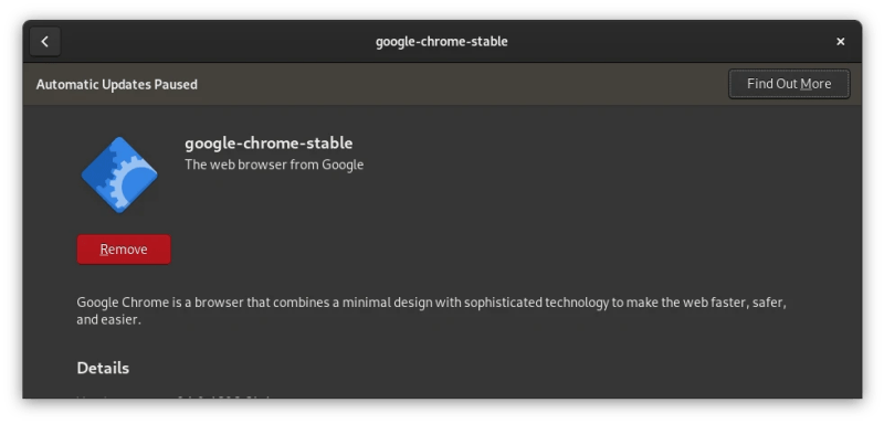 Chrome is now installed