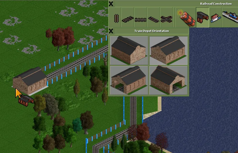 Create depot menu create depot menu