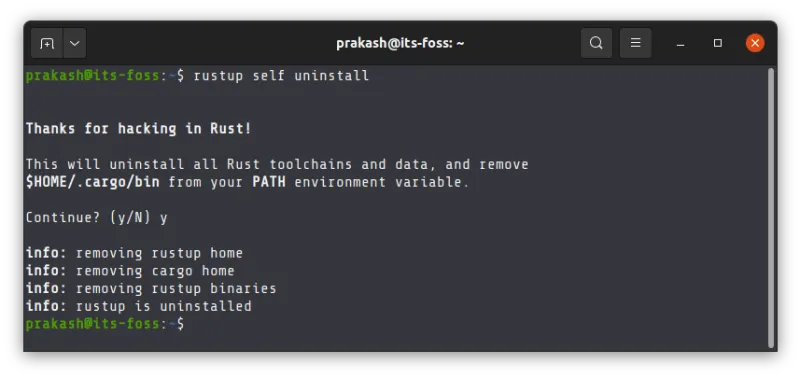 Removing Rust from Linux