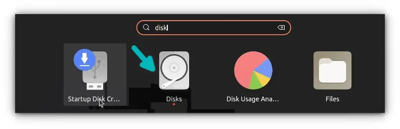 Start disk app