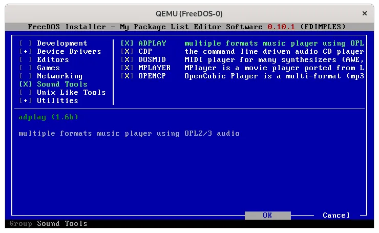 fdimples sound select ok