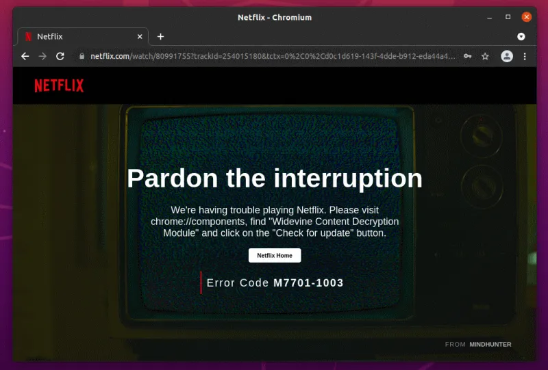 Netflix 在 Chromium 中默认不能工作