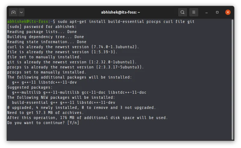 Iinstall dependencies for Homebrew in Ubuntu/Debian