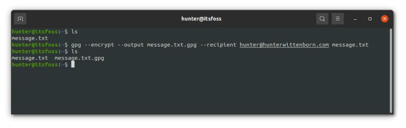 用 GPG 加密文件