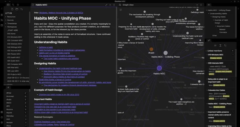 黑曜石 Markdown 编辑器